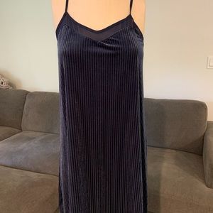 Spaghetti strap below the knee pencil dress